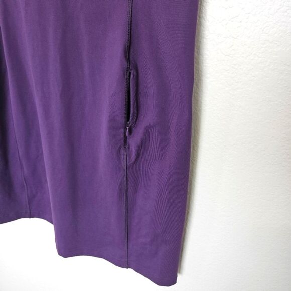 NWT Duluth NoGA Active Short Sleeve Stretch Dress Purple Blackberry Women Medium - Picture 3 of 5